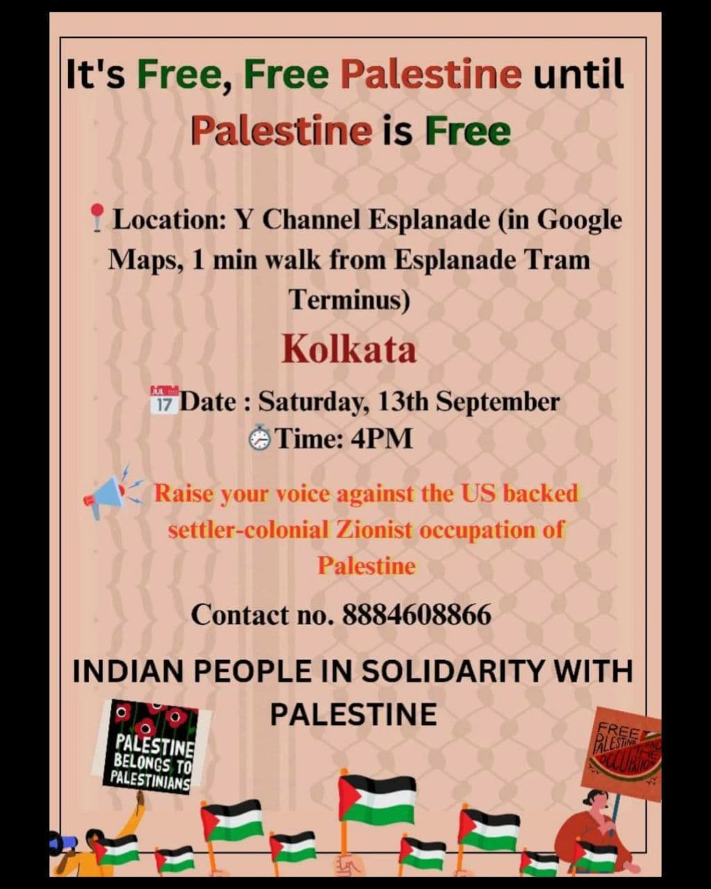 It's Free, Free Palestine until Palestine is Free