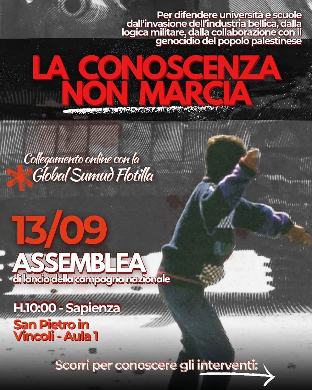 LA CONOSCENZA NON MARCIA