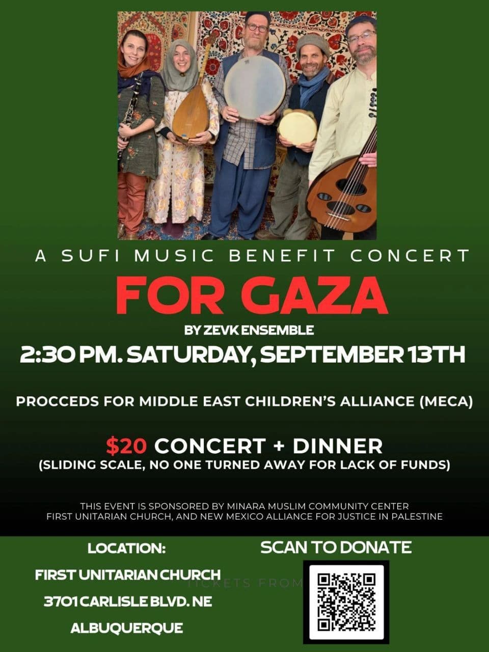 A SUFI MUSIC BENEFIT CONCERT FOR GAZA