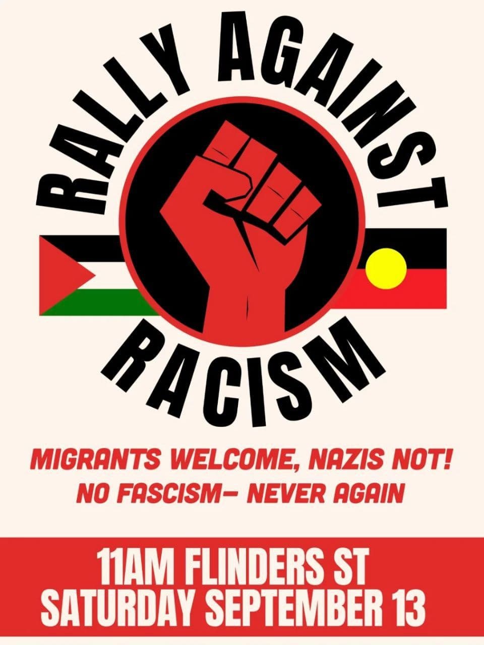 RALLY AGAINST RACISM