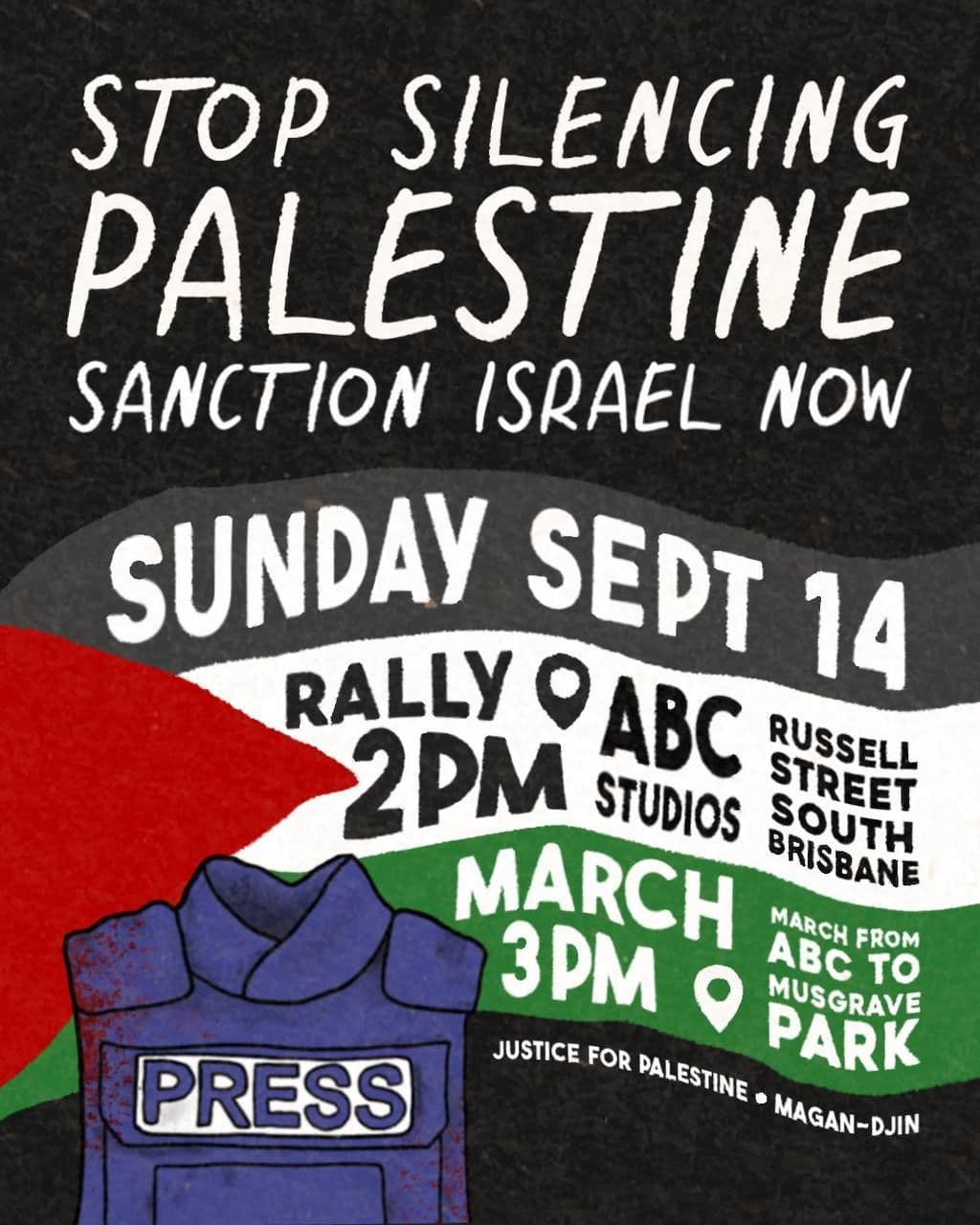 STOP SILENCING PALESTINE SANCTION ISRAEL NOW