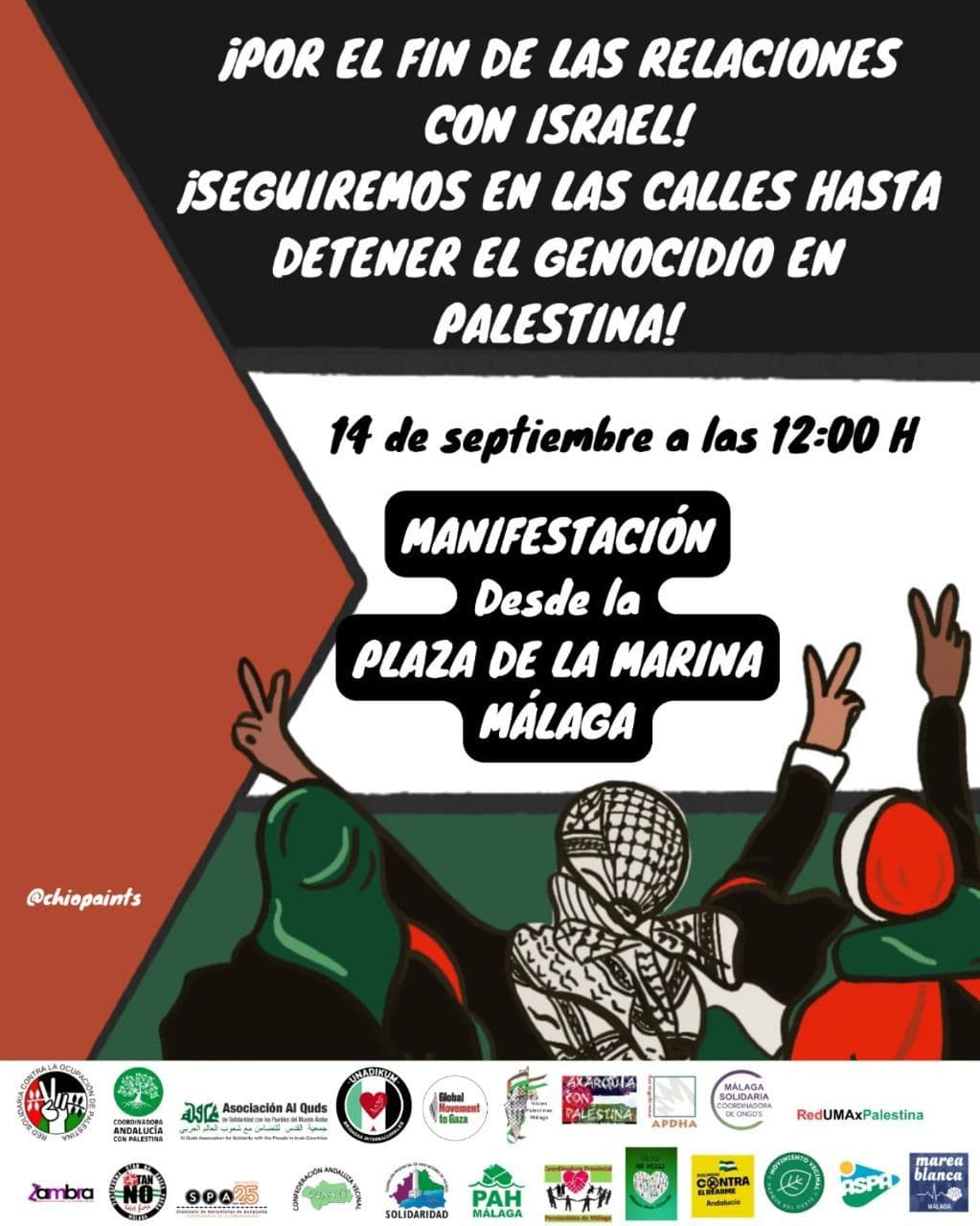 ¡POR EL FIN DE LAS RELACIONES CON ISRAEL!