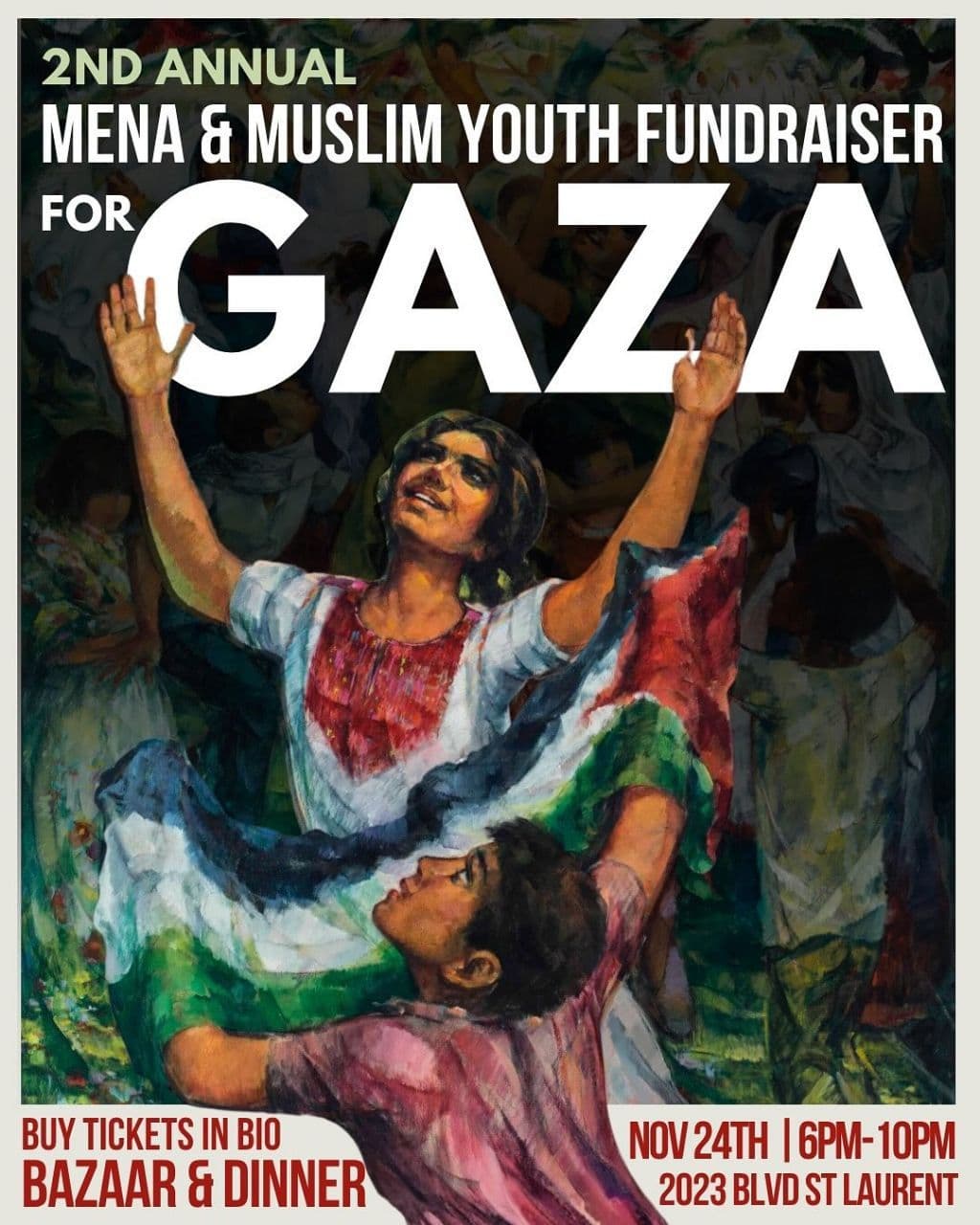 MENA & MUSLIM YOUTH FUNDRAISER FOR GAZA