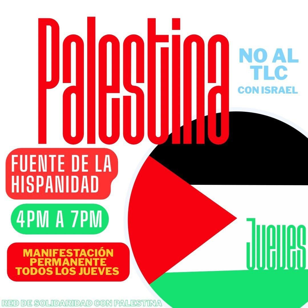 Palestina NO AL TLC CON ISRAEL