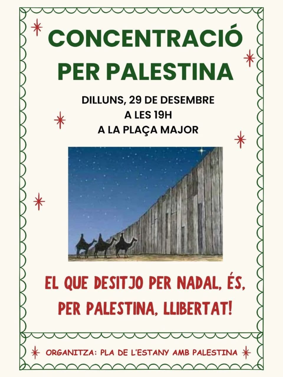 CONCENTRACIÓ PER PALESTINA