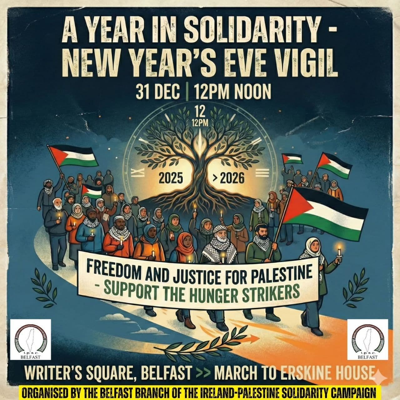 A YEAR IN SOLIDARITY - NEW YEAR'S EVE VIGIL