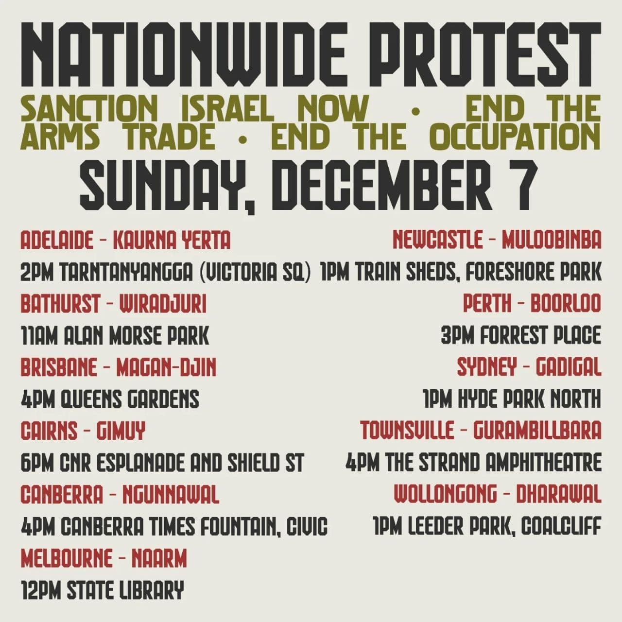 NATIONWIDE PROTEST / Melbourne