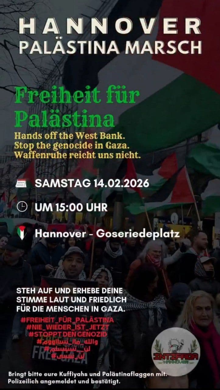 HANNOVER PALÄSTINA MARSCH
