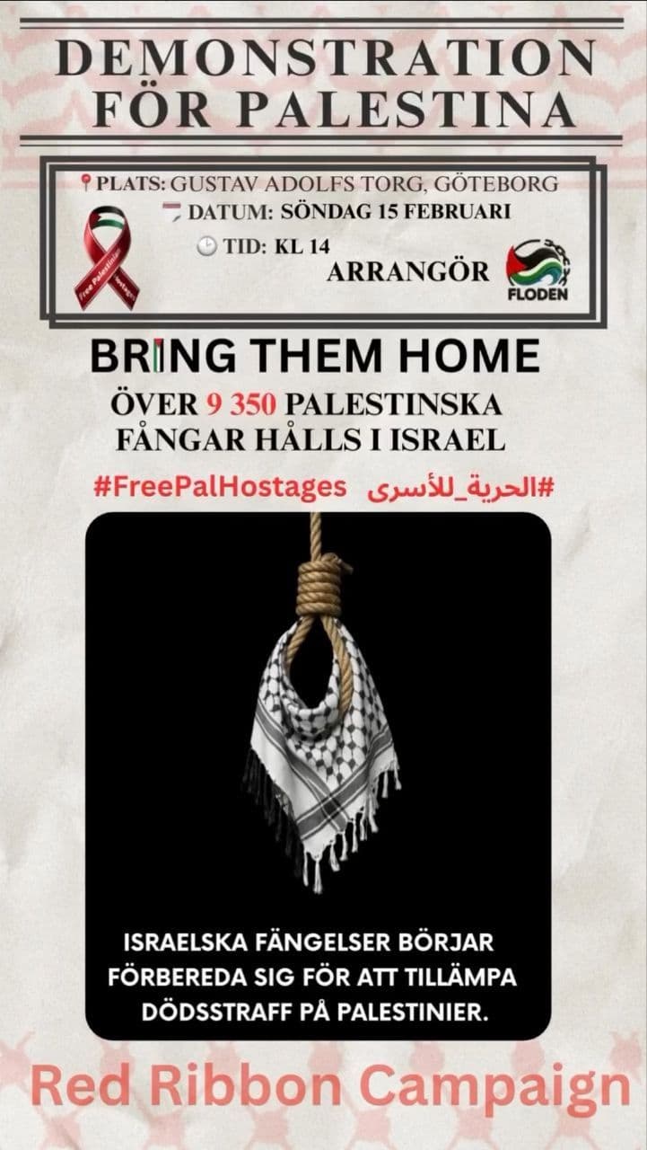 DEMONSTRATION FOR PALESTINA