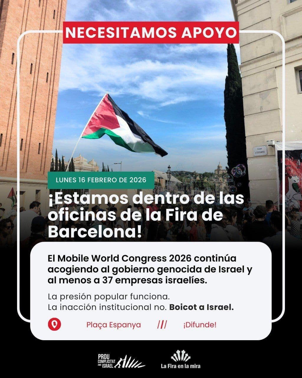 ¡Estamos dentro de las oficinas de la Fira de Barcelona!
