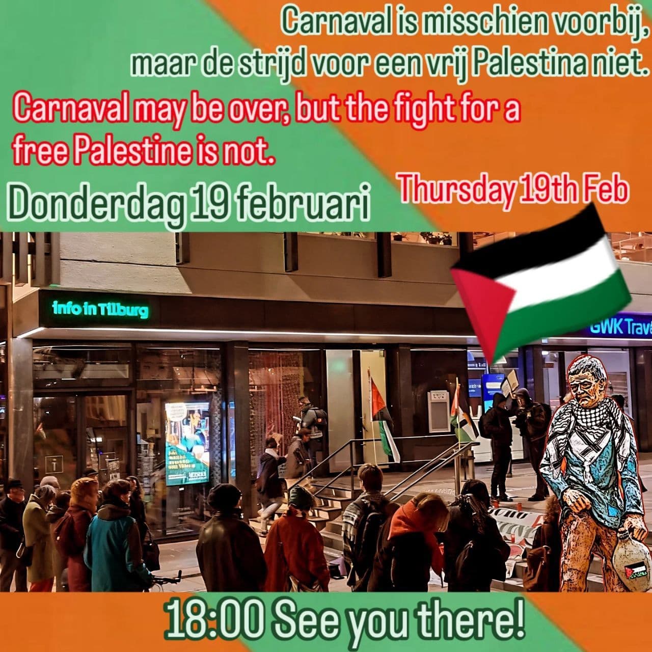Carnaval may be over, but the fight for a free Palestine is not.