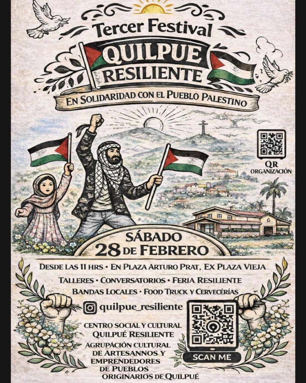 ¡LLEGÓ EL TERCER FESTIVAL QUILPUÉ RESILIENTE!