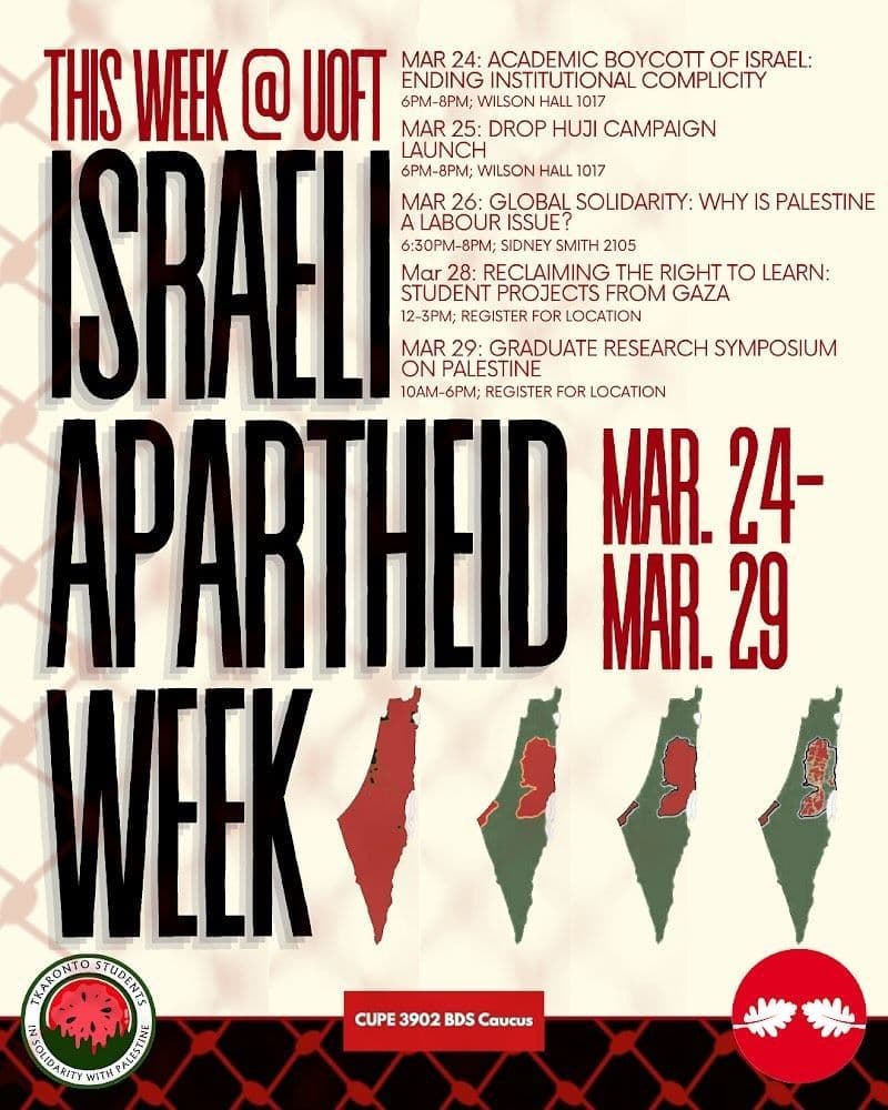 ISRAELI APARTHEID WEEK / 26 March