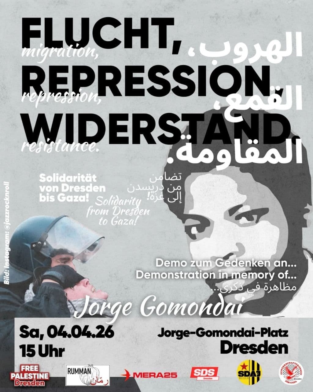 Flucht, Repression, Widerstand.
