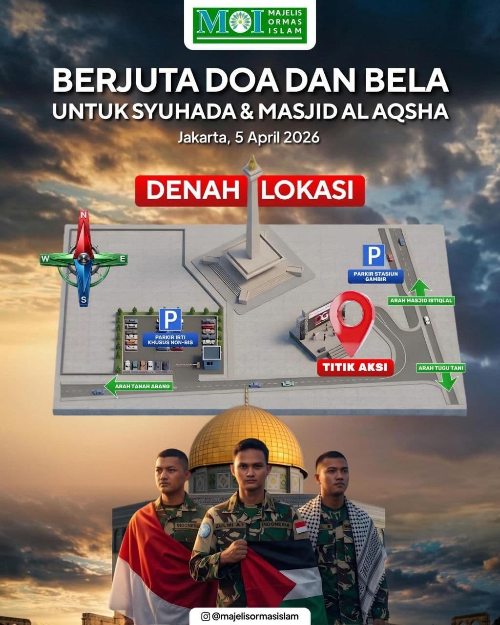 BERJUTA DOA DAN BELA UNTUKSYUHADA & MASJID AL AQSHA