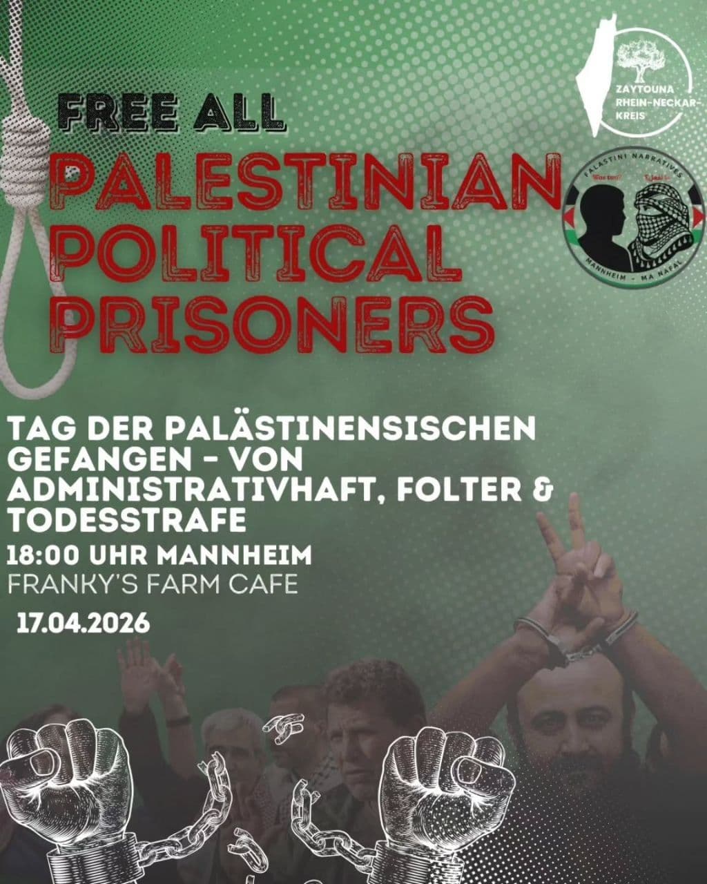 FREE ALL PALESTINIAN POLITICAL PRISONERS
