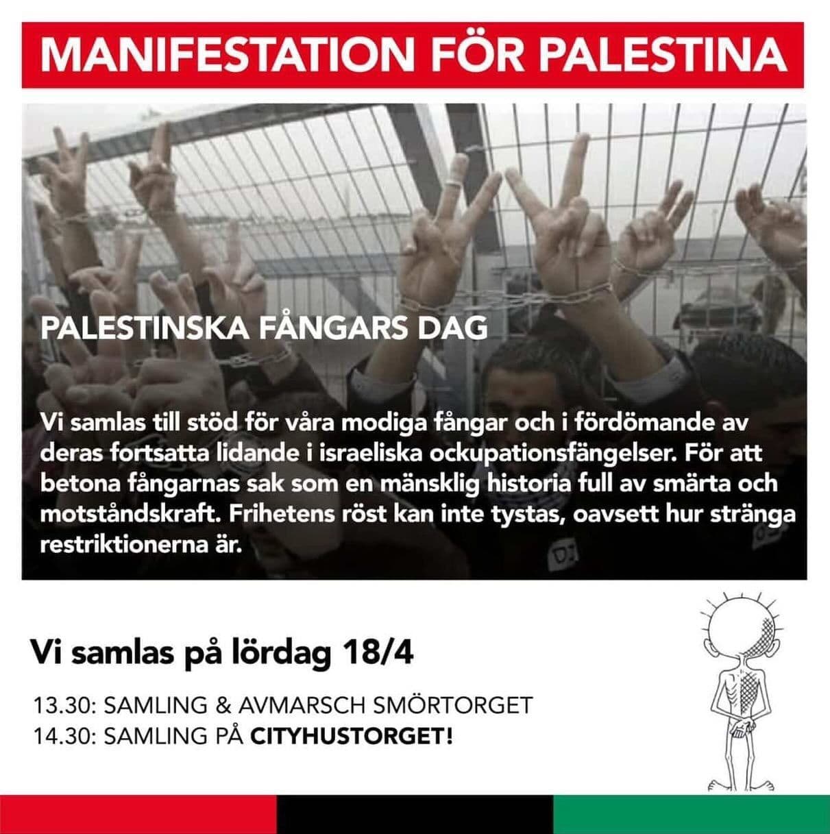 MANIFESTATION FÖR PALESTINA