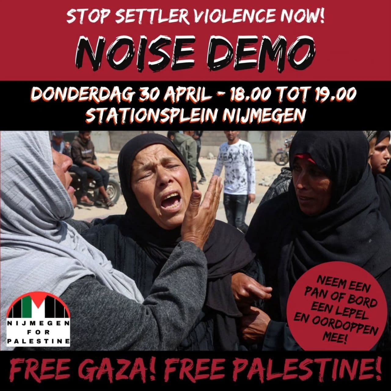 STOP SETTLER VIOLENCE NOW!