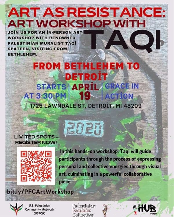 ART AS RESISTANCE: ART WORKSHOP WITH TAQI